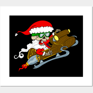 Santa clause is cruising to town Posters and Art